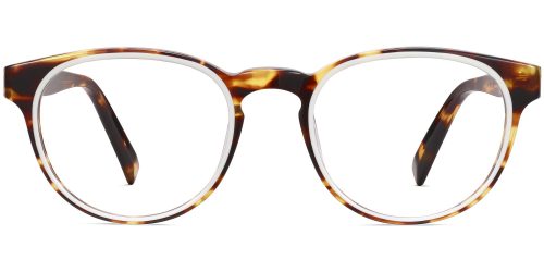 Percey Wide Eyeglasses in Root Beer with Ecru (Non-Rx)