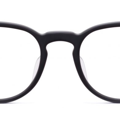 Percey Wide LBF Eyeglasses in Jet Black Matte (Non-Rx)