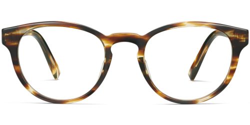 Percey Wide LBF Eyeglasses in Striped Sassafras (Non-Rx)