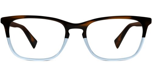 Welty Extra Wide Eyeglasses in Eastern Bluebird Fade (Non-Rx)