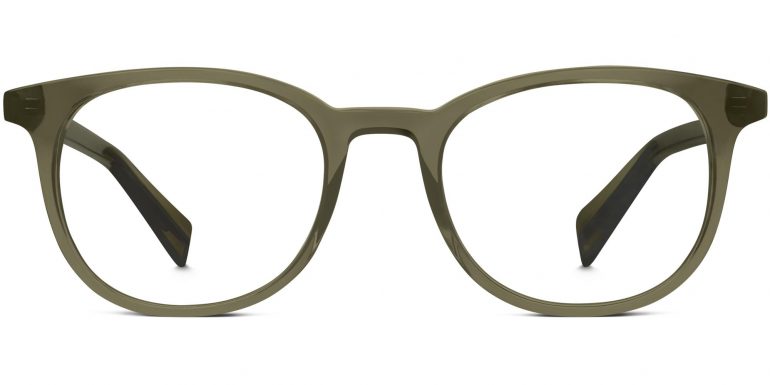 Durand Wide Eyeglasses in Moss (Non-Rx)