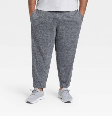 Men's Big Lightweight Train Joggers - All in Motion Almost Black L