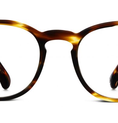 Percey Wide Eyeglasses in Striped Sassafras (Non-Rx)