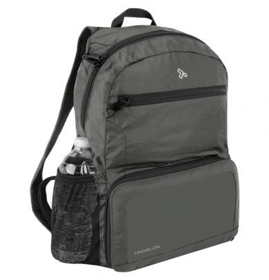 Travelon RFID Anti-Theft 17" Backpack - Charcoal, Grey