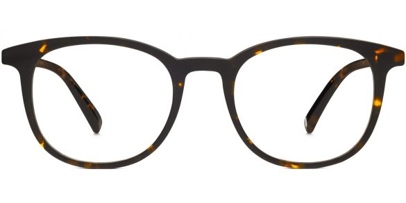 Durand Wide LBF Eyeglasses in Whiskey Tortoise (Non-Rx)