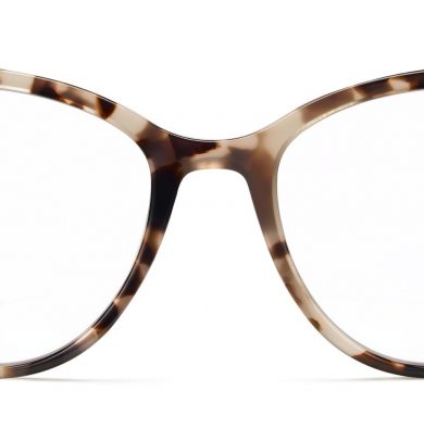 Haley Wide Eyeglasses in Opal Tortoise (Non-Rx)