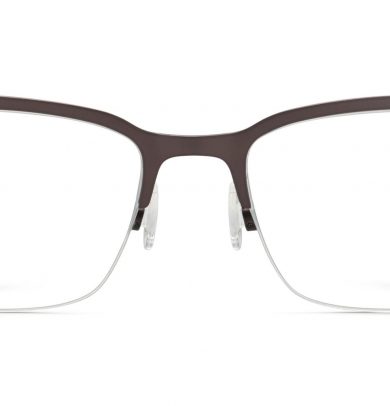 James Wide Eyeglasses in Carbon (Non-Rx)