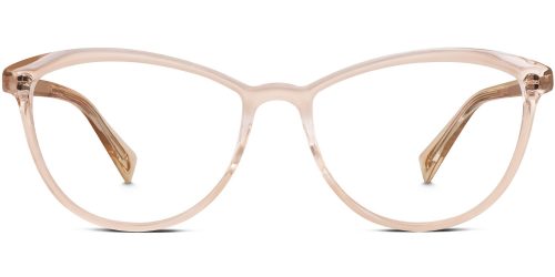Louise Wide Eyeglasses in Elderflower Crystal (Non-Rx)