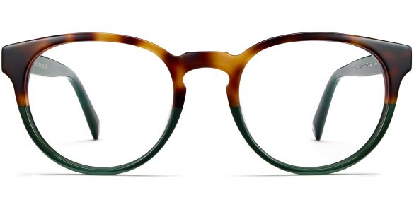 Percey Wide Holiday Exclusive Eyeglasses in Evergreen Tortoise Fade (Non-Rx)