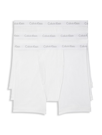 Big & Tall Calvin Klein 3-pk Boxer Briefs - White