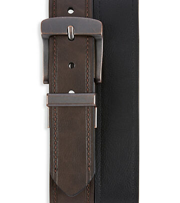 Big & Tall Levi's Bridle Reversible Casual Belt - Brown/Black