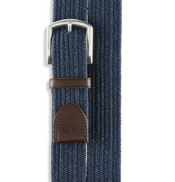 Big & Tall Polo Ralph Lauren Braided Stretch Belt - Navy