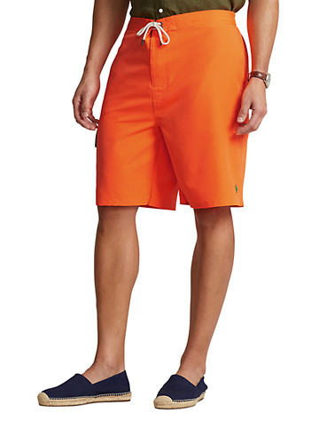 Big & Tall Polo Ralph Lauren Kailua Swim Trunks - Blaze Racing Orange
