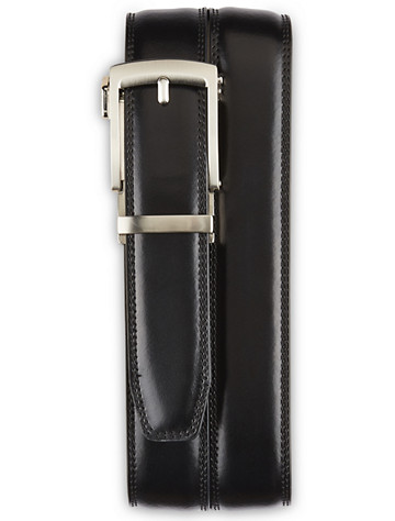 Big & Tall Rochester Exact-Fit Leather Belt - Black