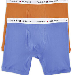 Big & Tall Tommy Hilfiger 2-Pk Boxer Briefs - Orange/Blue