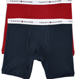 Big & Tall Tommy Hilfiger 2-Pk Boxer Briefs - Red/Navy