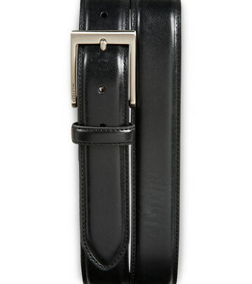 Big & Tall Tommy Hilfiger Leather Dress Belt - Black