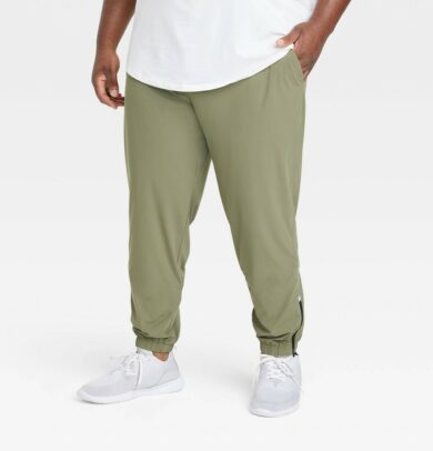 Men's Big Lightweight Tricot Joggers - All in Motion Green L