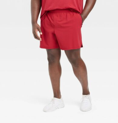 Men's Big Stretch Woven Shorts 7" - All in Motion Red 2
