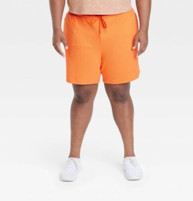 Men's Big Textured Fleece Shorts 7" - All in Motion Orange 2