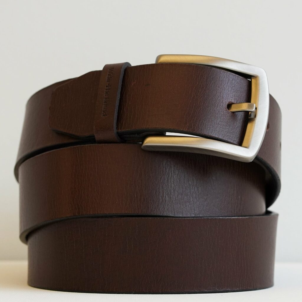 Wide the Brand Big Tall Leather Belt
