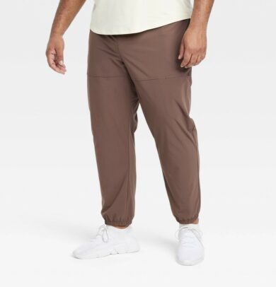Men's Big Utility Tapered Joggers - All in Motion™ Brown L
