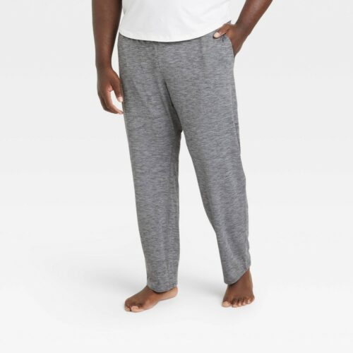 Men's Big Soft Stretch Tapered Joggers - All in Motion™ Heather Gray L
