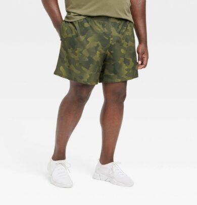 Men's Big Sport Shorts 7" - All in Motion™ Camo Green 2