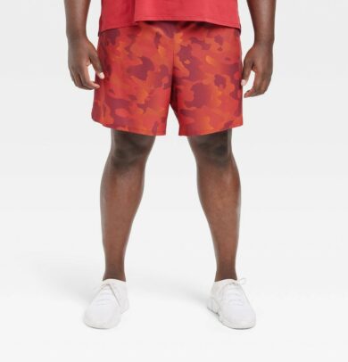 Men's Big Sport Shorts 7" - All in Motion™ Camo Red 2