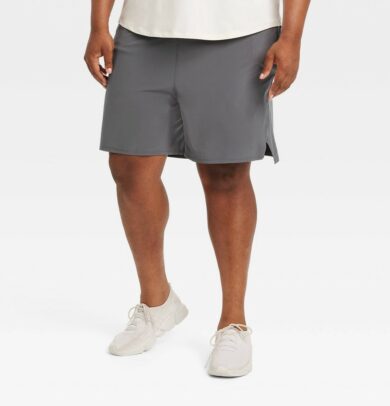 Men's Big & Tall 7" Lined Run Shorts - All in Motion™ Matte Gray 2