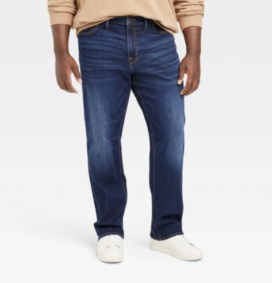 Men's Big & Tall Slim Straight Fit Jeans - Goodfellow & Co™ Dark Wash 436