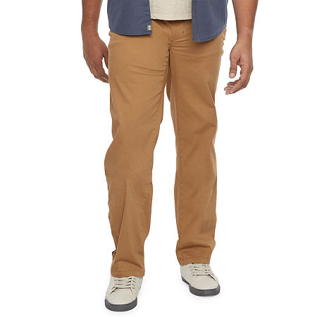 mutual weave Adaptive Mens Big and Tall Easy-on + Easy-off Seated Wear Adaptive Relaxed Fit Flat Front Pant, 42 36, Beige