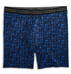 Big & Tall Harbor Bay Abstract Performance Boxer Briefs - Abstract Blue