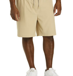 Big & Tall Society of One All Day Every Day Solid Swim Shorts - Tan