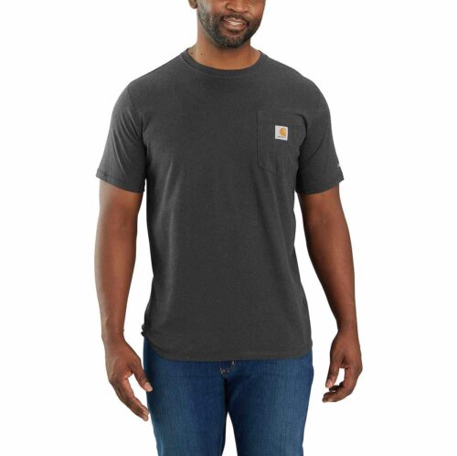 Carhartt Force Relaxed Fit Midweight Short-Sleeve Pocket T-Shirt | Carbon Heather | L