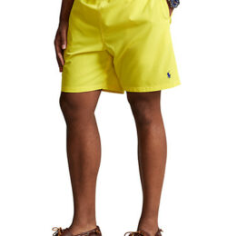 Big & Tall Polo Ralph Lauren Traveler Swim Trunks - Lemon Crush