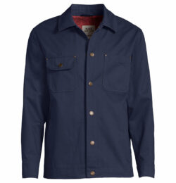 Blake Shelton x Lands' End Men's Big Cotton Lined Chore Utility Jacket - Blue - L
