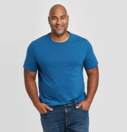 Men's Big & Tall Every Wear Short Sleeve T-Shirt - Goodfellow & Co™ Dark Blue MT