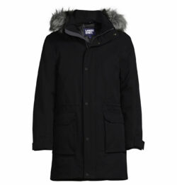 Men's Big and Tall Expedition Waterproof Winter Down Parka - Lands' End - Black