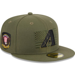 Men's New Era Green Arizona Diamondbacks 2023 Armed Forces Day On-Field 59FIFTY Fitted Hat