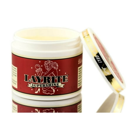 4 oz Layrite Supershine Cream Hair - Pack of 1 w/ SLEEKSHOP Teasing Comb
