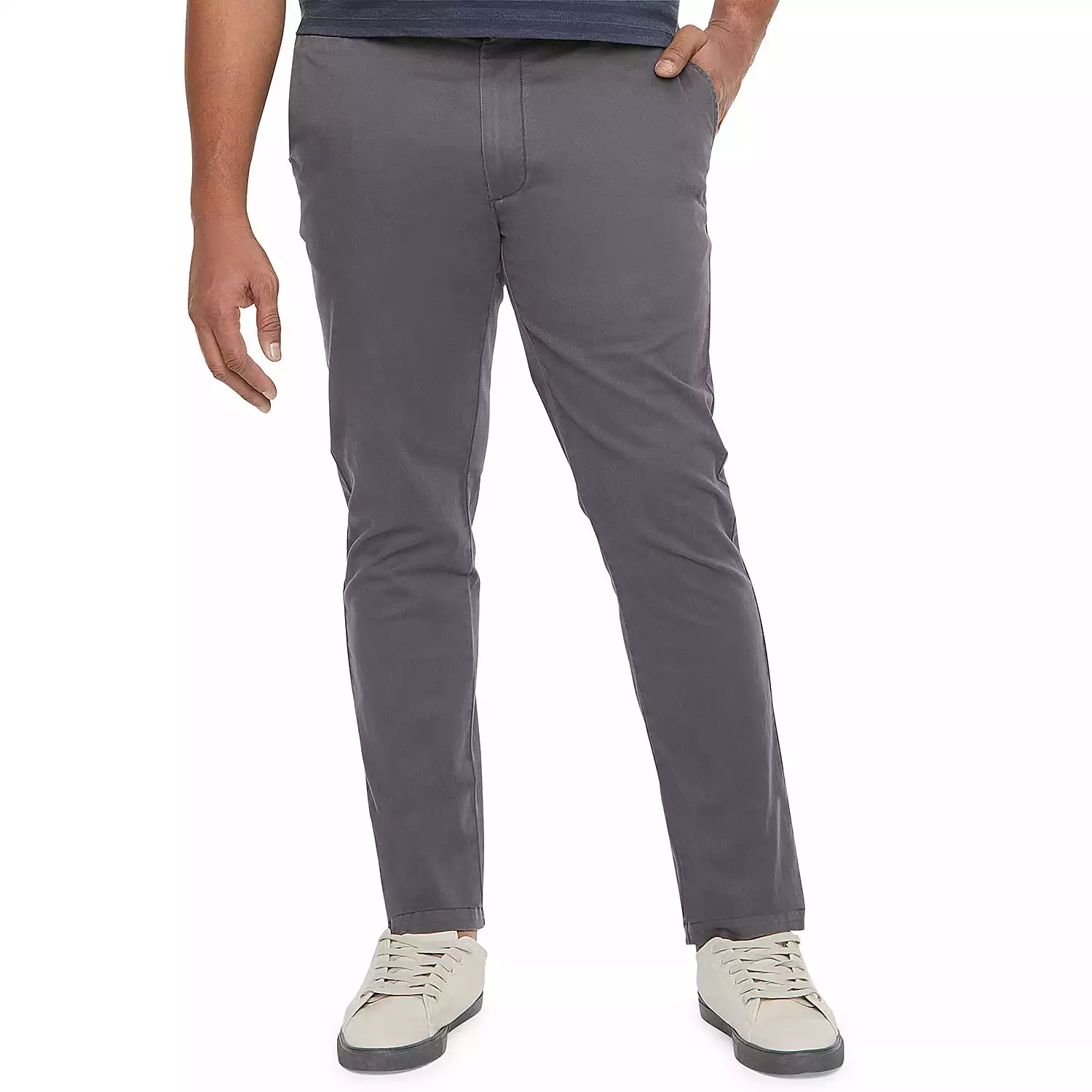 Mutual Weave Big & Tall Slim Fit Flat Front Pants