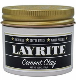 Layrite Cement Matte Hair Clay for Men 4.25 Oz