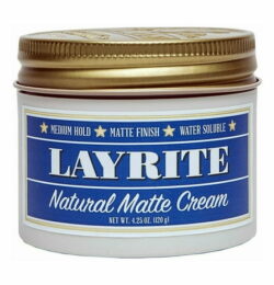 Layrite Natural Matte Hair Cream Pomade for Men 4.25 Oz