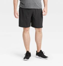 Men's Big Lined Run Shorts 9" - All in Motion™ Black L