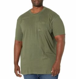 Ariat Big Tall Rebar Cotton Strong American Outdoors T-Shirt (Beetle) Men's Clothing
