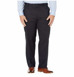 Dockers Big Tall Classic Fit Signature Khaki Lux Cotton Stretch Pants (Dockers Navy) Men's Casual Pants