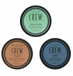 American Crew Men s Complete 3 Piece Hair Grooming Kit 1 - Forming Cream 3oz 1 - Fiber 3oz 1 - Pomade 3oz