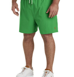 Big & Tall Polo Ralph Lauren Traveler Swim Trunks - Preppy Green