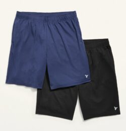 Go-Dry Mesh Performance Shorts 2-Pack for Men -- 9-inch inseam